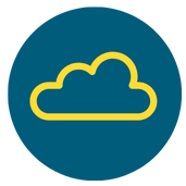 dibujo de una nube representando los softwares para clínicas en la nube con herramienta de factura médica