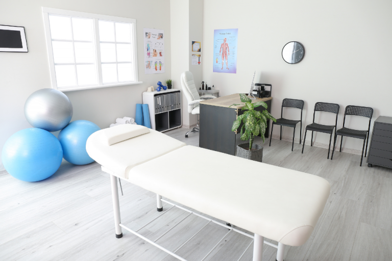 clínica de fisioterapia como ejemplo de decoración para clínicas de fisioterapia
