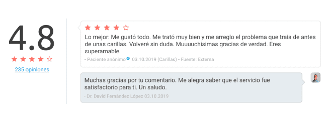 reseñas de clientes