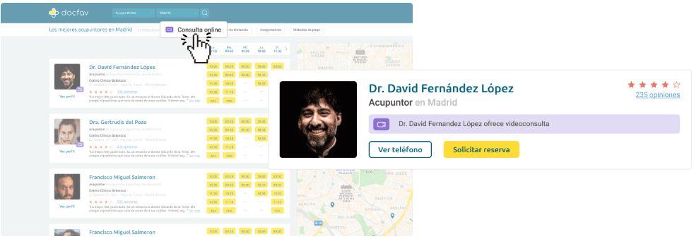 vista del directorio de Docfav