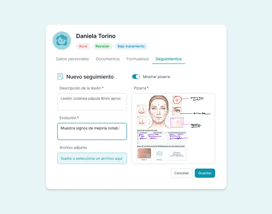 Software historias clínicas para profesionales de la dermatología